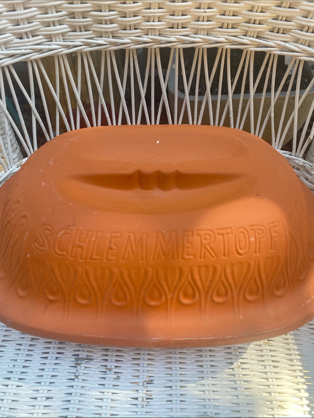 Terracotta Schlemmer Topf Clay Baker - Rust Orange - Picture 12 of 16